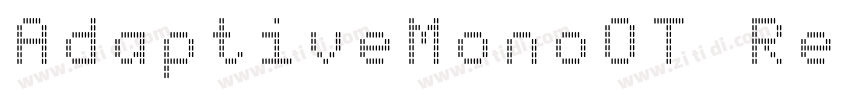 AdaptiveMonoOT Regul字体转换